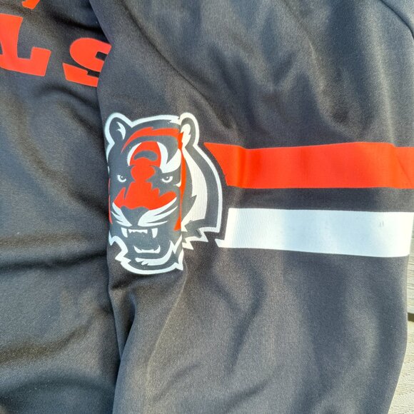 NFL Team Apparel Cincinnati Bengals Quarter Zip Men’s Pullover Size Small - Picture 5 of 6